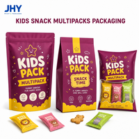 Sachets personnalisés imprimés, de qualité alimentaire, petits formats, multipacks variés pour collations d'enfants, haute résistance à l'humidité pour l'emballage de snacks