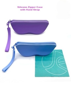 Sac de rangement multifonctionnel en silicone pour lunettes, étui à fermeture éclair, étanche, boîte de rangement pour lunettes de soleil, pochette - Product Image 5