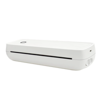Uyin A80 Printer ringkas kantor seluler Mini, Printer dokumen Biru gigi & USB tanpa tinta A4 Printer termal portabel