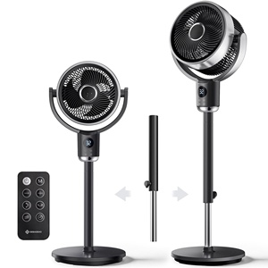 Ventilateur de circulation d'air électrique 9000 mAh, ventilateur sur pied avec veilleuse, oscillant, silencieux, pour usage domestique et bureau - Product Image 1