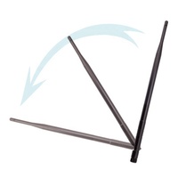 Antenne en caoutchouc cellulaire 3 bandes 29 cm de long, polarisation verticale 7 dBi LTE 4G 2700 MHz, avec connecteur mâle en plastique