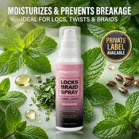 Spray Immetee 150 ml en gros pour tresses et torsades, anti-démangeaisons, nettoyant pour cuir chevelu, hydratant, sans accumulation, brume pour locs