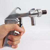 Pistolet de sablage pneumatique pour dérouillage du verre avec quatre buses en céramique (4/5/6/7 mm) et poignée antidérapante de type carte