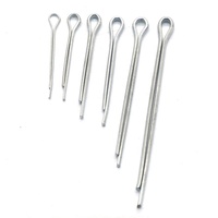 ZM 555pcs Steel Split Cotter Pin Zinc Plated Fastener Clips Straight Hairpins Holds Pins
