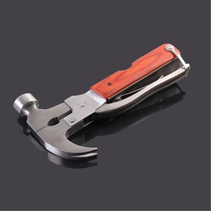 Outil multifonction d'urgence <span class=keywords><strong>pour</strong></span> l'extérieur avec manche en acier inoxydable et en bois, <span class=keywords><strong>marteau</strong></span> de toiture <span class=keywords><strong>pour</strong></span> kit de survie OEM - Product Image 5