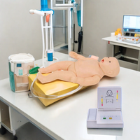 DARHMMY Mannequin de formation complète des compétences d'urgence pour bébé avec système ACLS pour les sciences médicales
