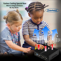 Mini ordenador PC barato de fábrica Intel Celeron J4125 Dual 2 Lan Ethernet 4 USB Ubuntu Win 10 Nuc Nano Mini PC industrial sin ventilador