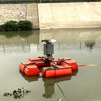 Évaporateur flottant industriel pour la réduction de l'eau accumulée dans les mines à ciel ouvert, réduisant ainsi le volume de stockage des eaux usées des barrages miniers