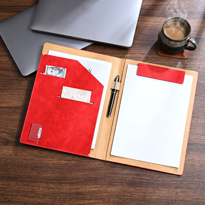Customized leather magnetic <b>A4</b> multi-functional business document storage notebook - Product Image 1