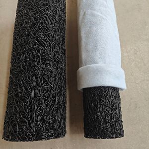 Caniveau drainant perméable en plastique HDPE à filaments 3D aléatoires, enveloppé de <span class=keywords><strong>géotextile</strong></span>, pour tunnel routier - Product Image 1