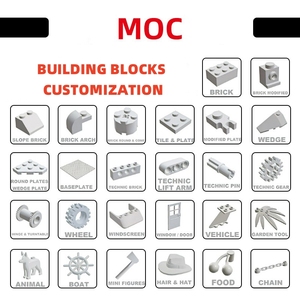Bộ xếp hình tùy chỉnh MOC, gạch lắp ráp số lượng lớn, tương thích với đồ chơi tự chế, phụ kiện, bộ xếp hình - Product Image 6