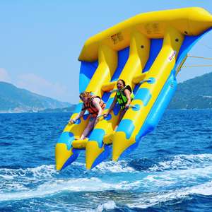 Jeux aquatiques gonflables de haute qualité, bateau banane pour <span class=keywords><strong>6</strong></span> personnes, en vente - Product Image 1