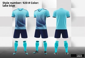 Diskon besar kualitas tinggi kustom sublimasi kaus sepak bola poliester sejuk latihan seragam sepak bola Nama celana pendek OEM atasan - Product Image 5