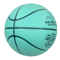 1KG Non. Ballon de basket en cuir intensif pour entraînement, 9 tirs, logo personnalisé, équipement d'entraînement avec revêtement en PU durable