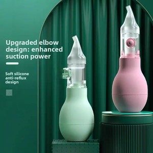 เครื่องดูด<span class=keywords><strong>น้ำมูก</strong></span>ซิลิโคนสำหรับทารกแรกเกิดและเด็ก - ที่ทำความสะอาด<span class=keywords><strong>น้ำมูก</strong></span>ในจมูก<span class=keywords><strong>เด็ก</strong></span> ซิลิโคนนุ่ม ดูดแรง ดีไซน์ป้องกันการไหลย้อนกลับ - Product Image 1