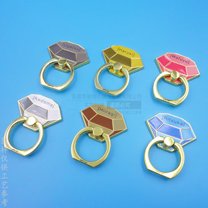 Metal Ring Holder Zinc Alloy Bright Nickel Star Shape Desk Phone <b>Stand</b> Customizable Logo Pattern - Product Image 3