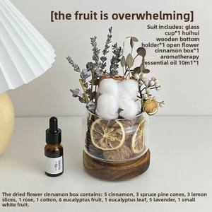 Gran oferta de aceite esencial de aromaterapia sin fuego, flores secas para el hogar, juegos de regalo de fragancia de larga duración hechos a mano para interiores, difusor de caña - Product Image 5