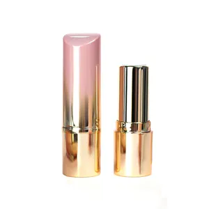 Groothandel Cosmetische Verpakkingen Gevulde Lippenstift Container Professionele Gradiënt Mooie Roze Kleur Lippenstift Buis Bevel