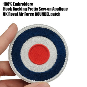Toppa tattica ricamata toppa di tessuto reale stile tattico del Regno Unito per esterno tattico rotondo etichetta per cucire <span class=keywords><strong>Applique</strong></span> - Product Image 3