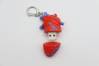 Memoria USB corazón PVC personalizada 2,0/3,0 16GB 32GB 64GB goma silicona 3D PVC USB forma divertida Pendrive memoria USB