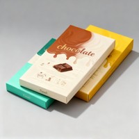 Boîte de chocolat de luxe avec logo personnalisé Boîte d'emballage de chocolat de Dubaï en feuille d'or Boîte de papier pour barre de chocolat