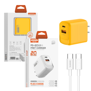 Cargador de Doble Puerto PD/QC3.0 USB-A Tipo-C Portátil de Viaje para <span class=keywords><strong>iPhone</strong></span> con Cable de Carga Rápida PD, Cargadores para Celulares - Product Image 4