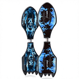 Skateboard à deux roues ABS pour enfants, débutant, garçon de 6 ans, fille, adulte, hoverboard, scooter Wobble Dragon - Product Image 1