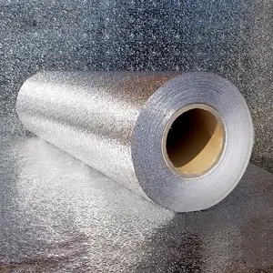 Double Aluminum Embossed Weaving Fabric Woven Aluminium Foil