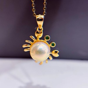 Colgante de Plata S925 31262 con Cuentas Redondas de 8-10 mm, Lindo Collar de Cangrejo y Base Vacía para DIY, Accesorios de Perlas, Joyería de Alta Calidad - Product Image 2