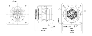 Ebm-papst K3G355-PH49-32 EC พัดลมแบบแรงเหวี่ยงประสิทธิภาพสูง IP54 1900W หน่วยจัดการอากาศอุตสาหกรรมระบายความร้อนด้วยระบบระบายอากาศ - Product Image 3