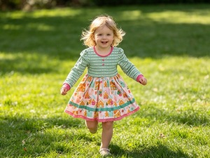 Vestido Casual de Punto Transpirable <span class=keywords><strong>para</strong></span> <span class=keywords><strong>Adolescentes</strong></span>, Cuello Redondo, Lazo, Estampado de Dibujos Animados, <span class=keywords><strong>para</strong></span> Otoño y <span class=keywords><strong>Navidad</strong></span> - Product Image 3