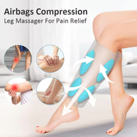 Masseur de mollet Compression d'air Circulation sanguine Massage du mollet Pression d'air Vibration Chauffage Compression chaude Machine de massage des jambes