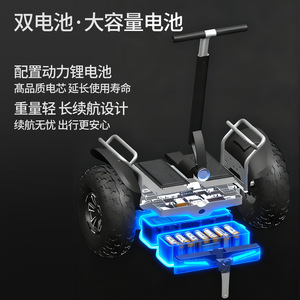 Véhicule électrique intelligent à deux roues MZSD8, scooter auto-équilibrant tout-terrain à gros pneus pour les trajets quotidiens - Product Image 1