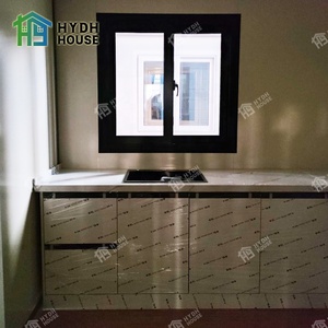 Prefab 20ft Ba phòng ngủ tiêu chuẩn Châu Âu nhà với cổ màu xám bên ngoài bức tường mở rộng <span class=keywords><strong>container</strong></span> nhà - Product Image 3