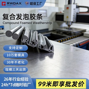 Custom Foam Window Seal <b>Strip</b> <b>Plastic</b> Durable Waterproof Heat Resistant Screw Installation - Product Image 4