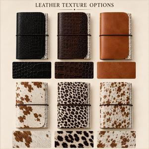 Agenda Personalizzata A5 in Pelle PU con Stampa Leopardata, Copertina Rigida, Tri-Fold, Ricaricabile, con Charm, Etichetta Privata, Regalo alla Moda - Product Image 3