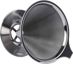 Filtro de café por <span class=keywords><strong>goteo</strong></span> de acero inoxidable portátil ecológico reutilizable de alta calidad estilo clásico <span class=keywords><strong>casero</strong></span> - Product Image 2