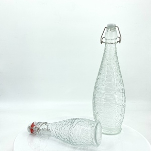 Bouteille d'eau en verre à dessus pivotant en vrac avec couvercle hermétique pour le stockage du <span class=keywords><strong>lait</strong></span> et du jus - Product Image 5