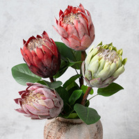 Fleurs artificielles en soie de qualité supérieure, grandes fleurs de Protea, décorations pour lieux de mariage, ornements pour salon, arrangements floraux