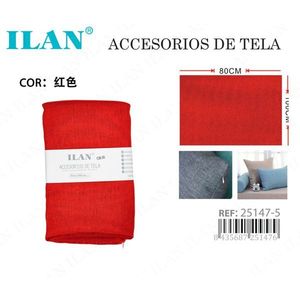 Tessuto di Iuta Rosso Ilan 80x100 Cm, Accessorio per Arredamento Casa - Product Image 1