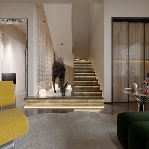 การออกแบบตกแต่งภายในวิลล่าหรูหราแบบเพนท์เฮาส์ พร้อมบริการออกแบบสถาปัตยกรรมแบบครบวงจรและการตกแต่งระดับไฮเอนด์ - Product Image 3