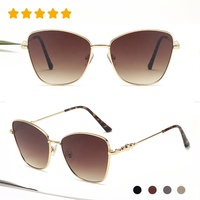 Dernières tendances de la mode, lunettes de soleil de marque, vente en gros, lunettes de soleil de luxe élégantes, surdimensionnées, monture carrée en métal, dégradé, pour femmes