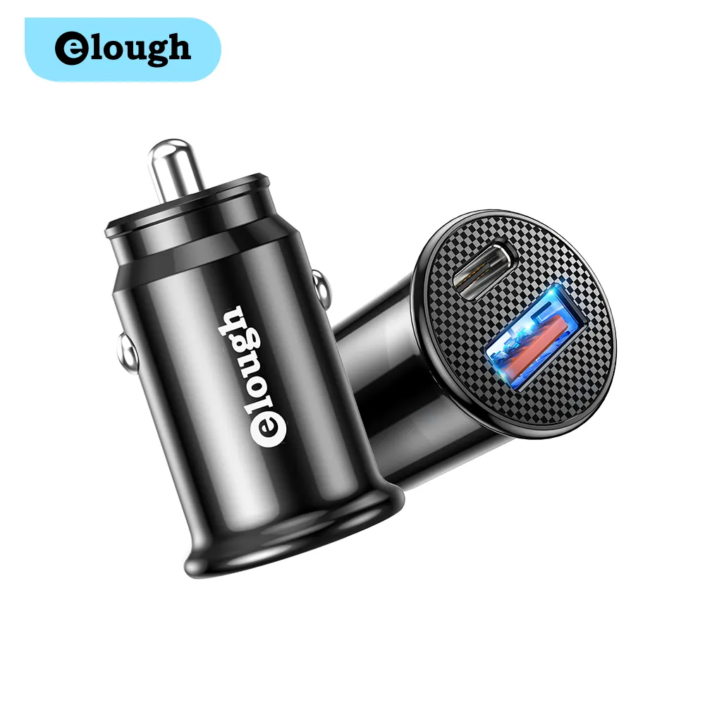 Cargador de coche tipo c 20w wireless car charger adapter fast charging 2 port car charger for xiaomi