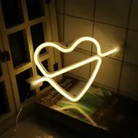 FAI DA TE combinazione creativa Alla Moda Portatile Luminoso cuore I LOVE U lettere infrangibile IN PVC a prova di led neon segno di notte della lampada