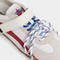 Zapatillas Deportivas Retro de Diseñador para Mujer, Multicolores, de Gamuza, con Tira Mágica Ajustable, Punta Puntiaguda, Geométricas