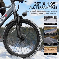 Bicicleta Eléctrica NewWindChaser 2025, 36V 500w, en Stock, Bicicleta Eléctrica de 26 Pulgadas, en Stock en EE. UU., Bicicleta Eléctrica de Carretera con Batería de 10.5Ah