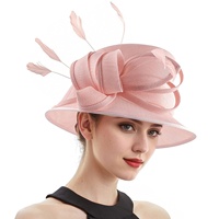 Nouveau Chapeau Fascinateur de Mode Festive, Chapeau d'Église de Luxe en Sinamay à Nœud Papillon, Nouveau Filet à Cheveux, Cadeau pour Femmes, Fête, Danse, Décoration