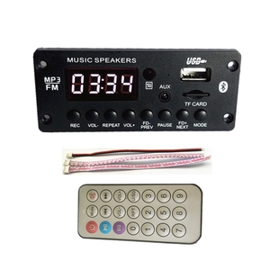 Jk25009 OEM Loa Bluetooth mp3 thẻ giải mã Máy nghe nhạc MP3 bảng mạch 12V USB Kit âm nhạc loa AUX <span class=keywords><strong>FM</strong></span> Đài phát thanh dẫn mô-đun màn hình - Product Image 1
