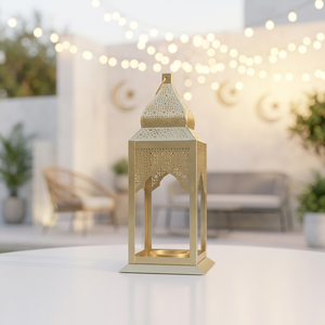 Fabricants de lanternes à bougies en métal marocaines faites à la main pour la maison et les événements, décorations du Ramadan - Product Image 2