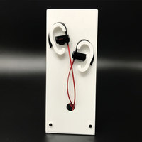 Support d'affichage pour casque audio en acrylique personnalisé avec couleur et logo, support pour casque de jeu avec organisateur de câbles, montage facile